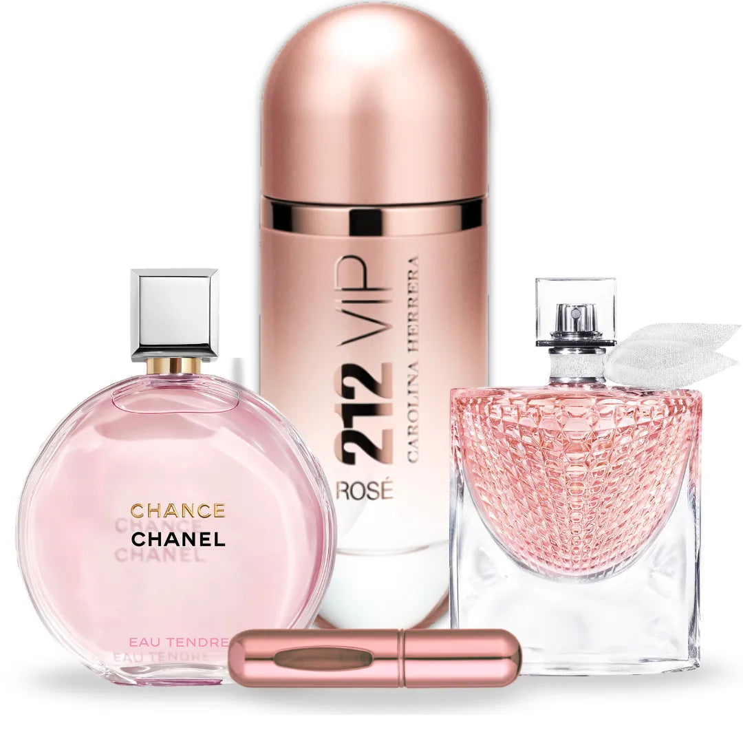 212 Vip Rose + La Vie Est Belle + Chance